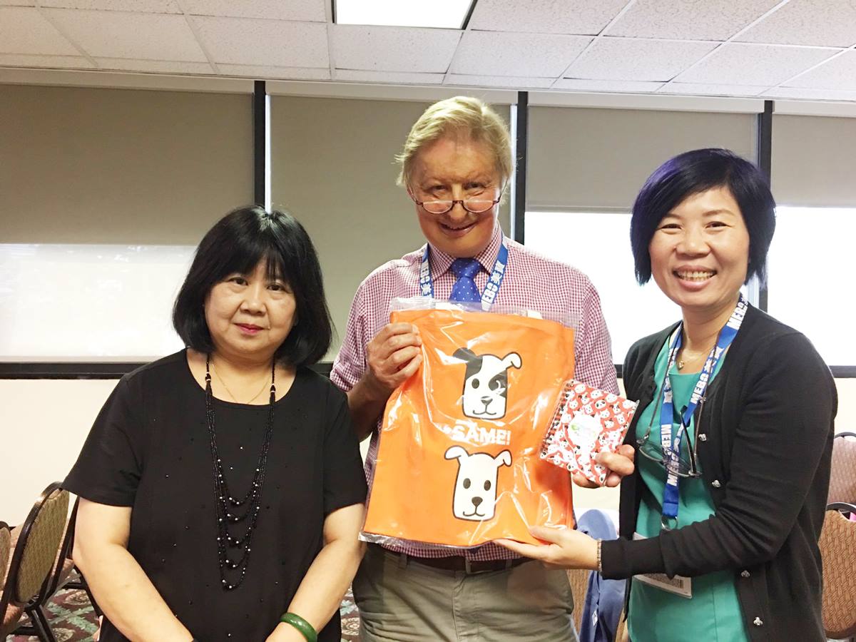 馬海霞(左一)建議應通盤檢討公務預算與健保支出如何劃分。翻攝陽光基金會臉書