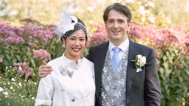 吳欣盈和比利時籍配偶雷諾。翻攝吳欣盈臉書