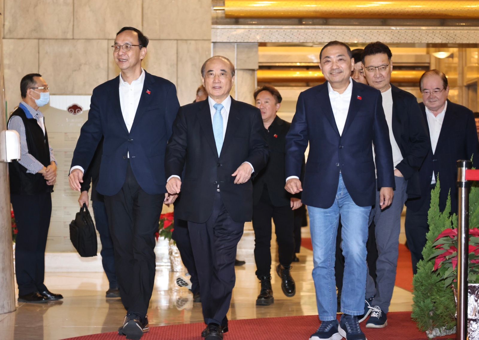侯友宜、趙少康、朱立倫一早拜會王金平。林啟弘攝