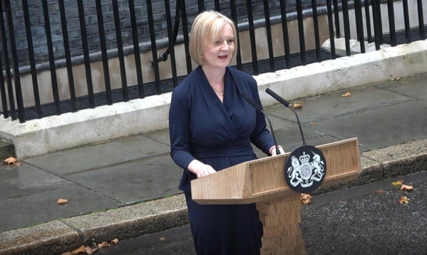 英國首相特拉斯宣布請辭，成英國史上任期最短首相。資料照片