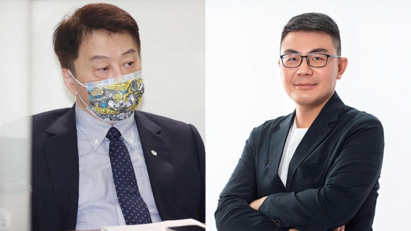 媒體人黃揚明（左）爆料指卓政宏（右）去年就曾領「鐵道技術研究及驗證中心」8萬5千元兼職費。合成照片／中央社、黃揚明臉書