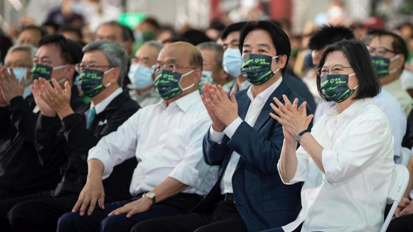 沈政男預估年底民進黨北北基桃竹全軍覆沒，蘇內閣總辭。翻攝民進黨臉書