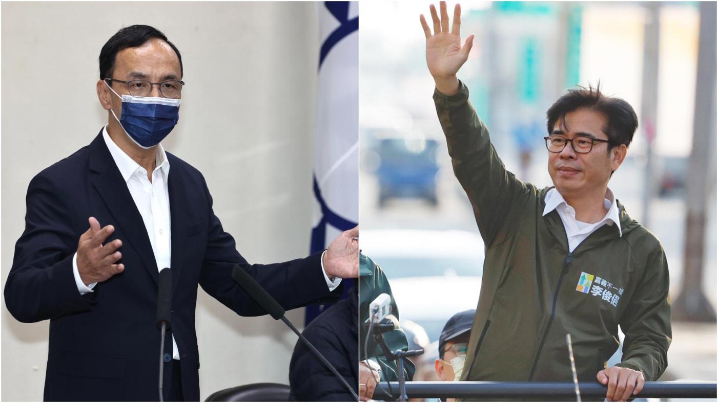 陳其邁呼籲國民黨響應正副議長排黑，朱立倫反酸國民黨排黑更嚴格。林啟弘攝、翻攝陳其邁臉書