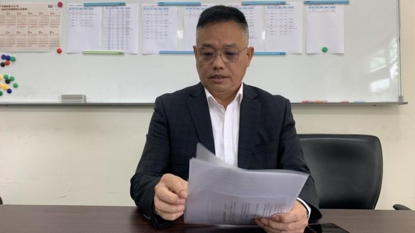 林耕仁今天開記者會澄清近來的不實謠言。中央社
