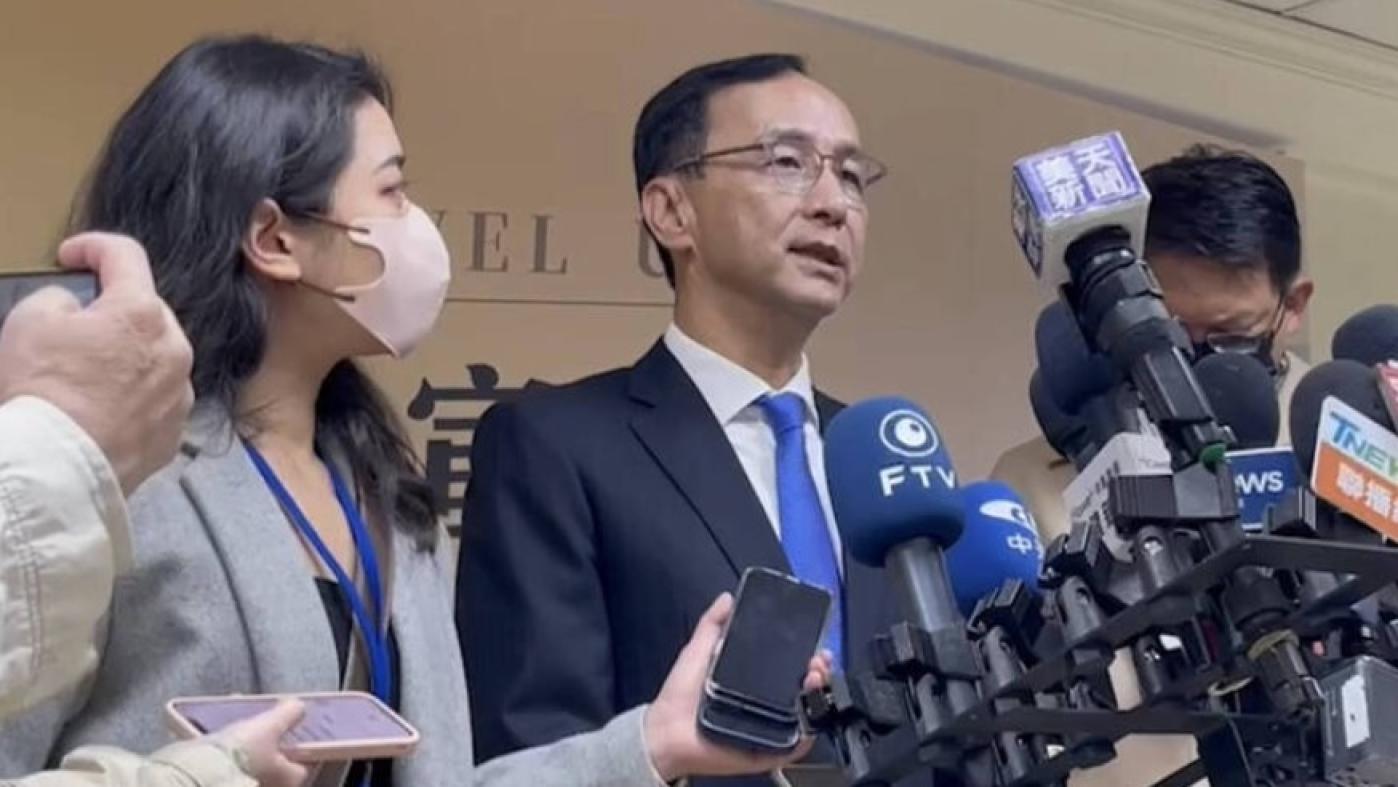 國民黨主席朱立倫稱林奕華延後上任是「順理成章」，不需再浪費公帑補選。朱立倫辦公室提供