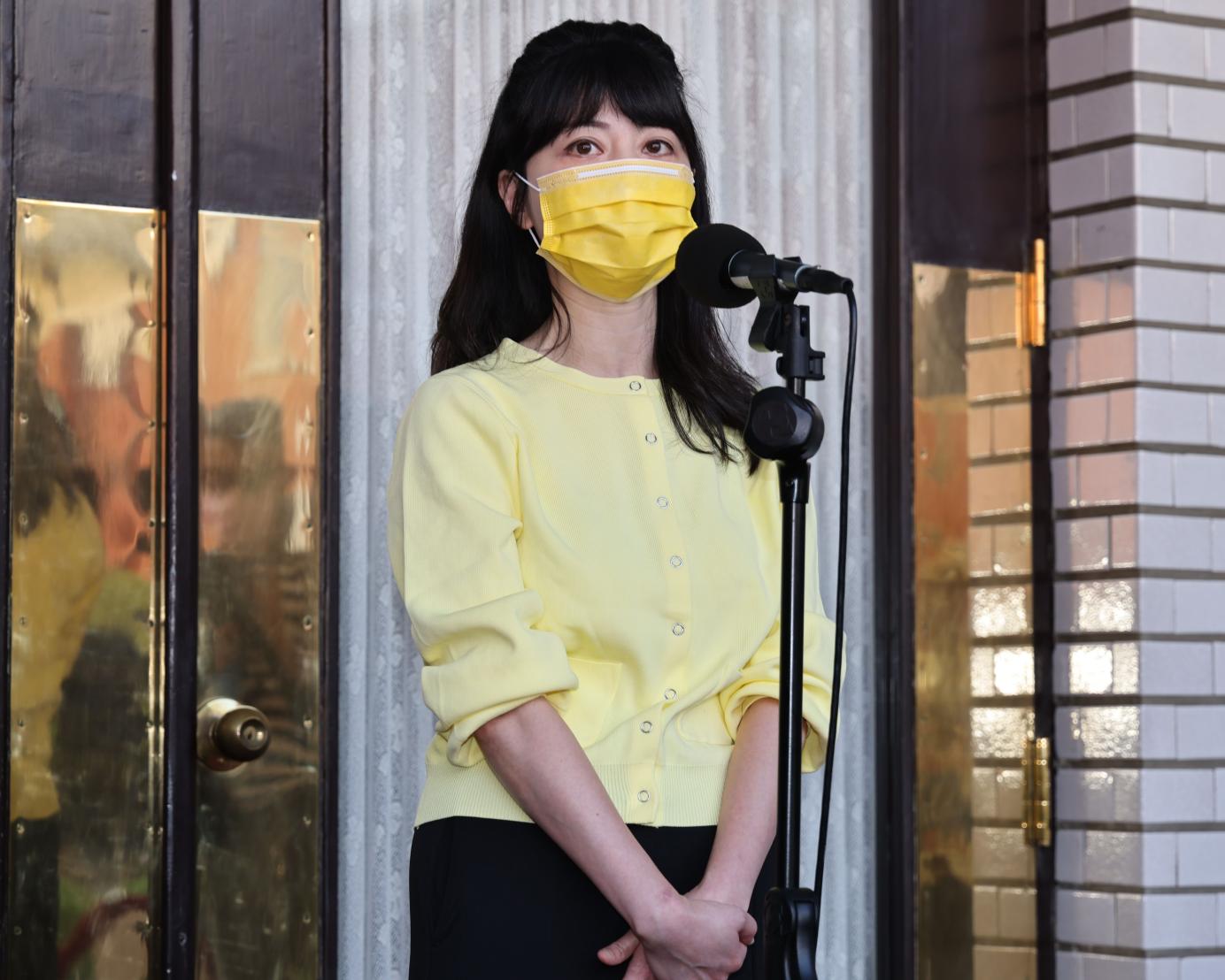高嘉瑜29日表示，內閣改組應該「團進團出」一起換。資料照片／林啟弘攝