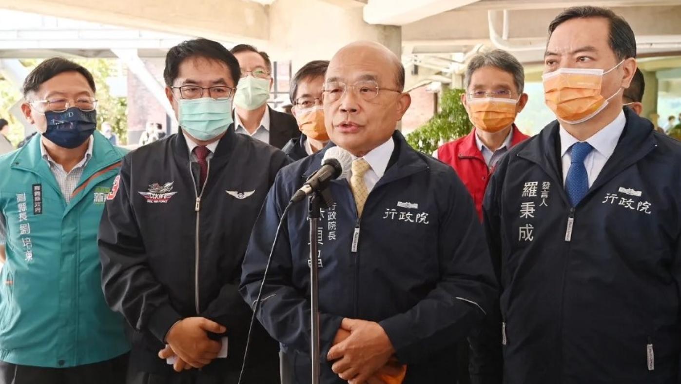 行政院長蘇貞昌今（4）日表示，全民發現金每人6千元，希望開春後給予新春的祝福。行政院提供