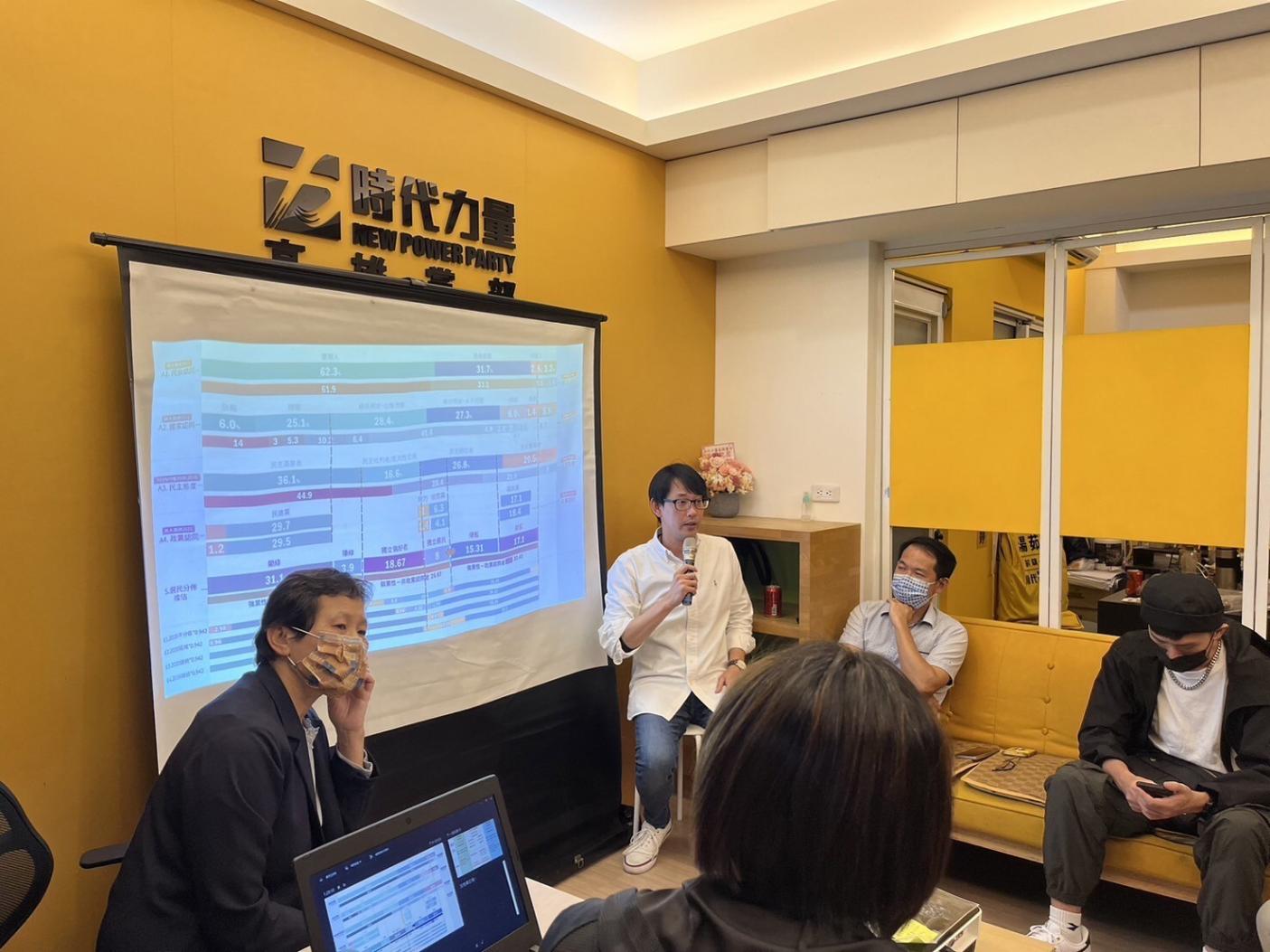 時代力量第四屆決策委員選舉昨12日公布選舉結果。翻攝自陳椒華臉書