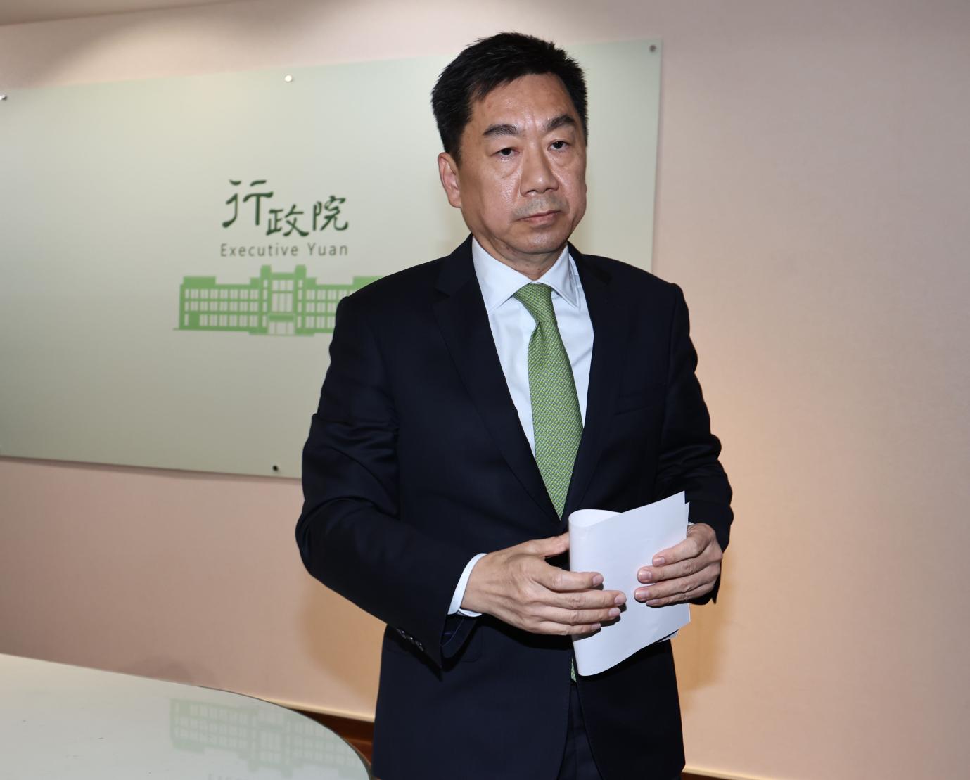 陳宗彥晚間請辭行政院發言人。林啟弘攝