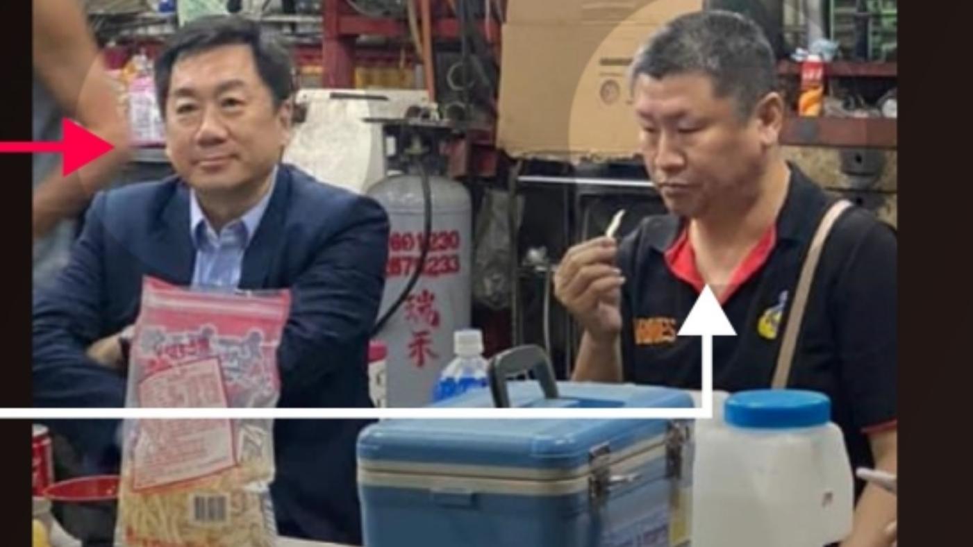 立委陳琬惠17日曝光陳宗彥（左）和疑似提供性招待的酒店業者綽號「豆哥」的王孝瑋合照。陳琬惠提供