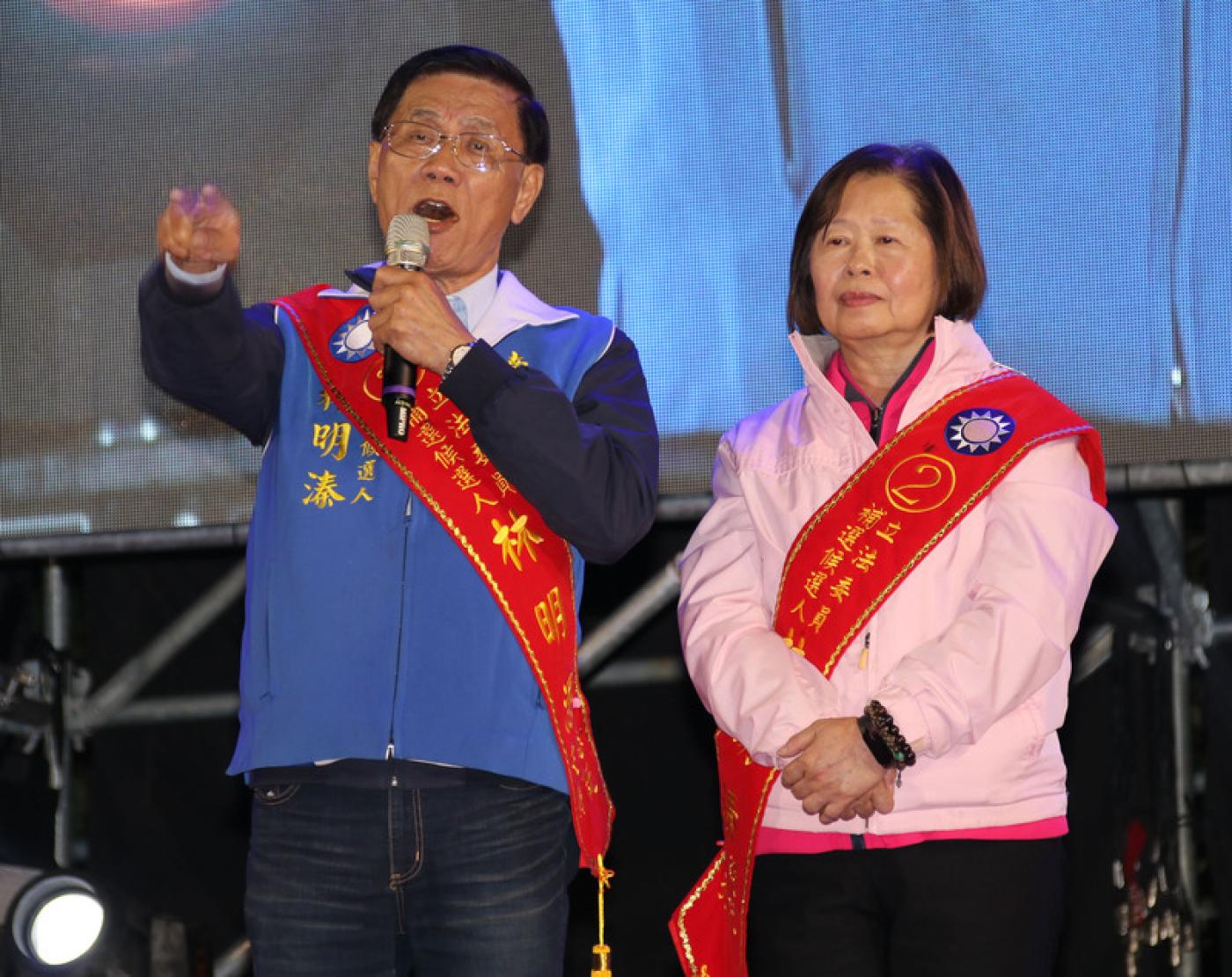 林明溱在南投立委補選敗給蔡培慧。中央社