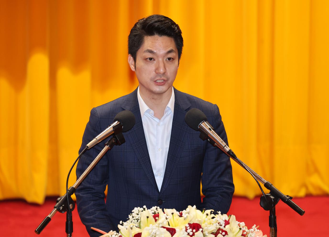 蔣萬安遭冒名在抖音上開帳號。資料照片／林啟弘攝