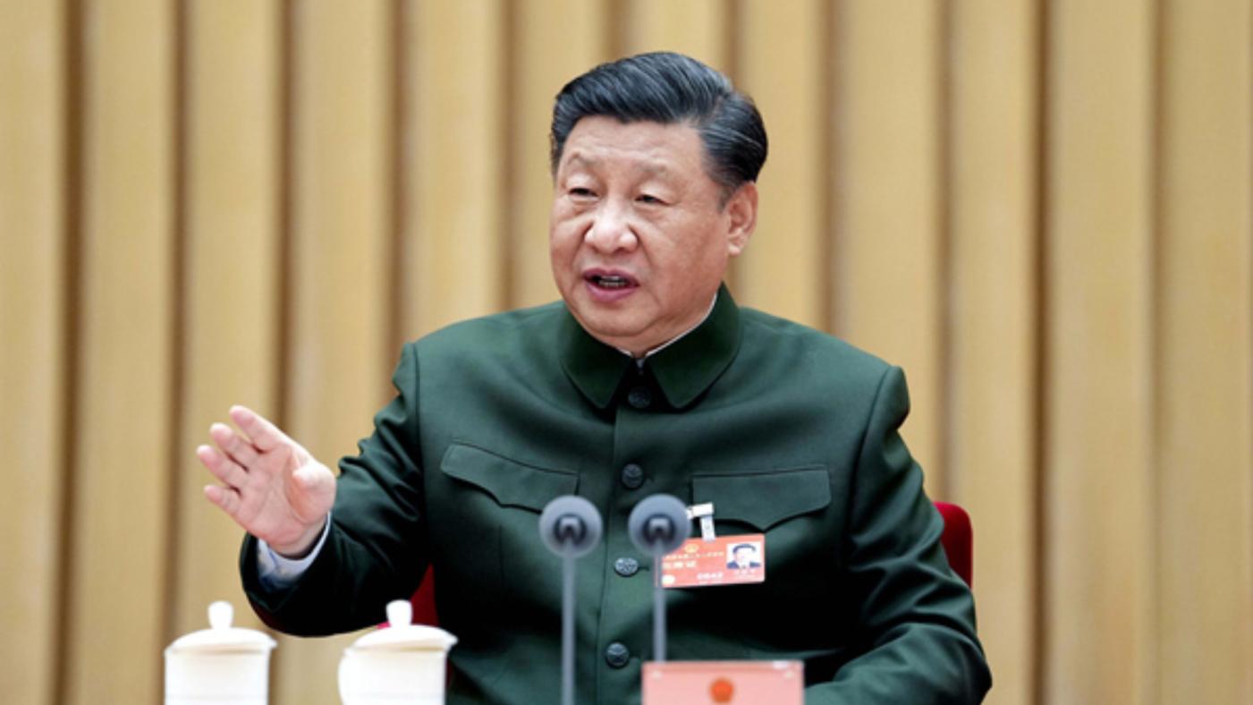 習近平10日連任中國國家主席。 