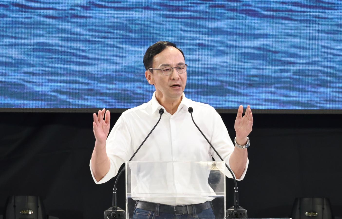 侯友宜表示，未來執政後，也要建立一個和平、安定、正義的執政大聯盟。林啟弘攝