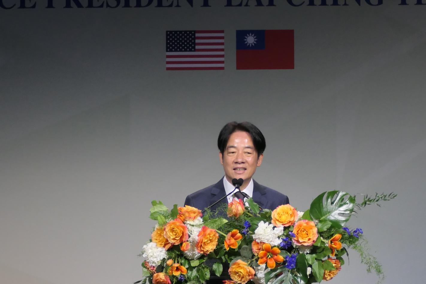 賴清德出席紐約僑宴，僑胞高喊「總統好」。蘇聖怡攝