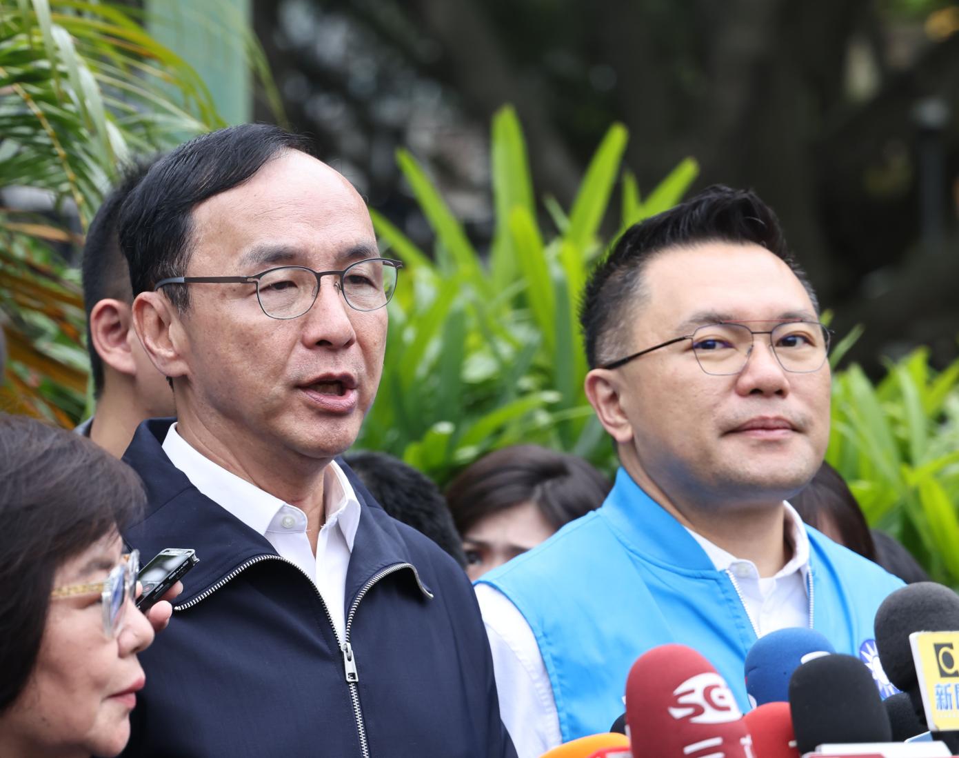 國民黨主席朱立倫受訪。林啟弘攝