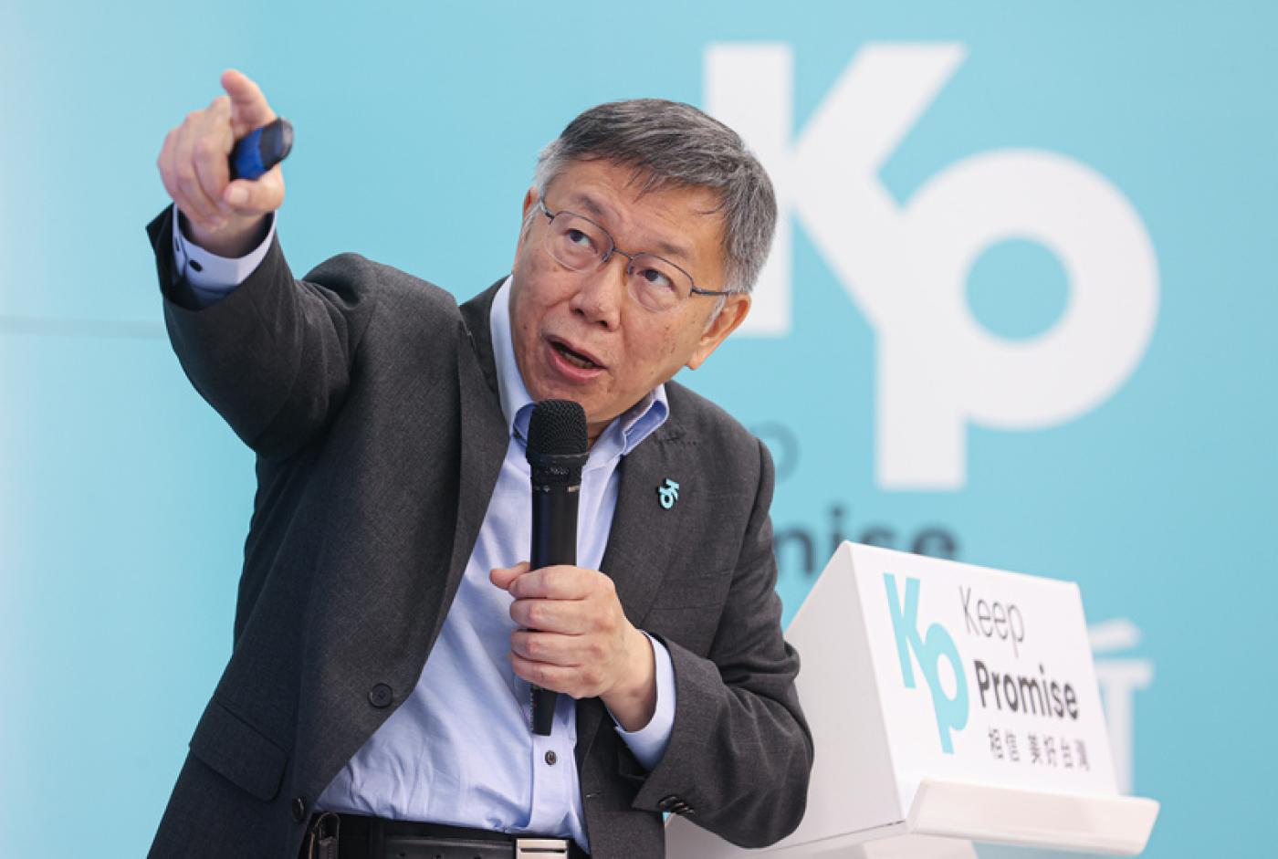 柯文哲今表示反對文化上去中國化。中央社