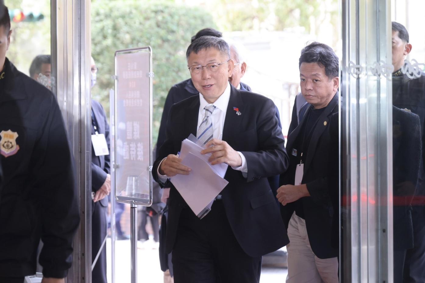 柯文哲昨接受Podcast「軍事相對論」節目專訪時表示，邦交國是迷思，認為邦交國歸零也沒有關係。資料照片／林啟弘攝