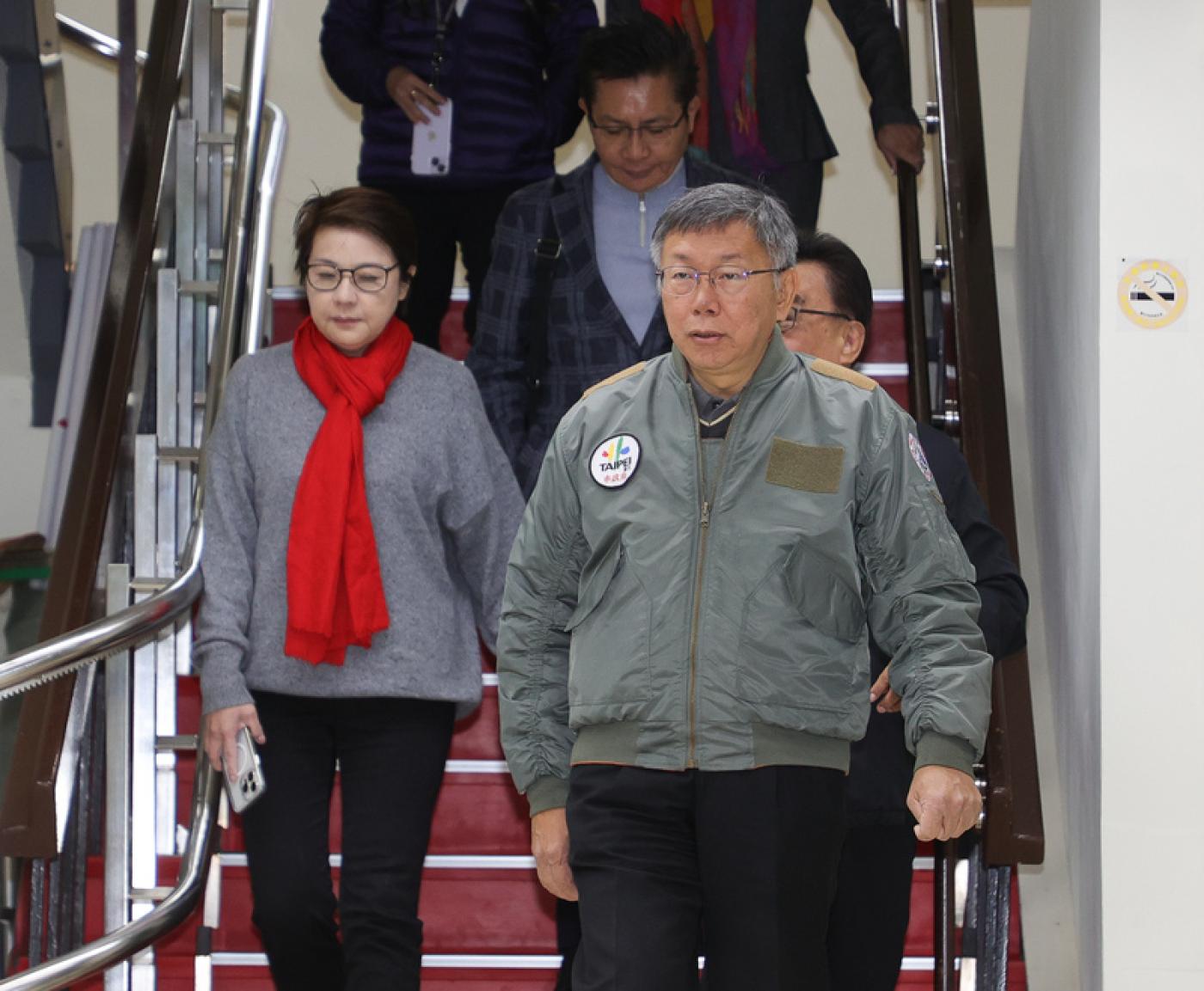 柯文哲今與8立委密商立法院長選舉。中央社資照