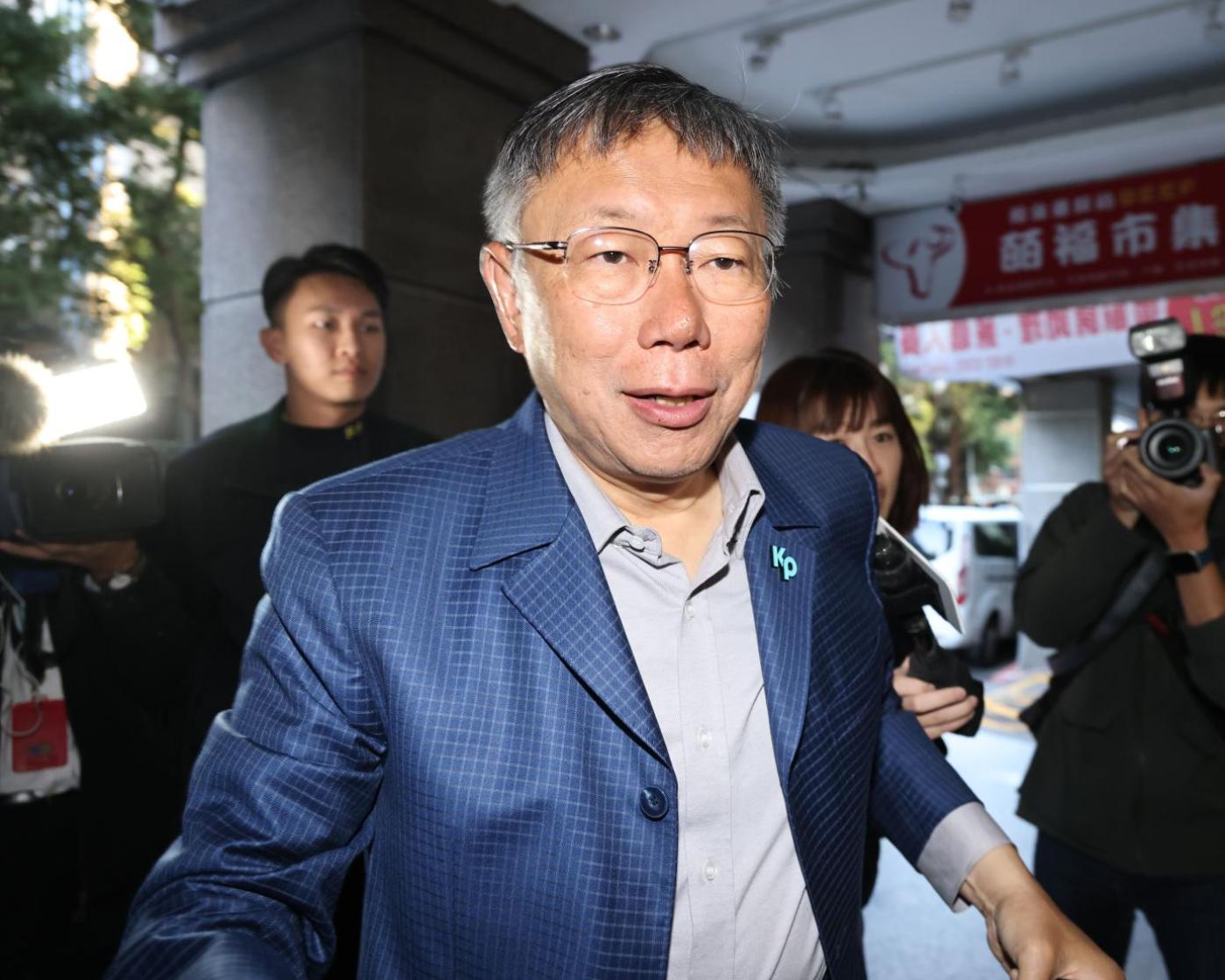 民眾黨主席柯文哲小年夜發文反省總統大選過程。資料照片／林啟弘攝