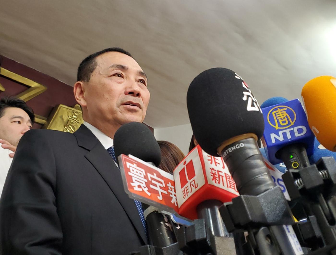 名嘴爆藍營已內定徵召侯友宜，並將辦3場大型造勢。中央社