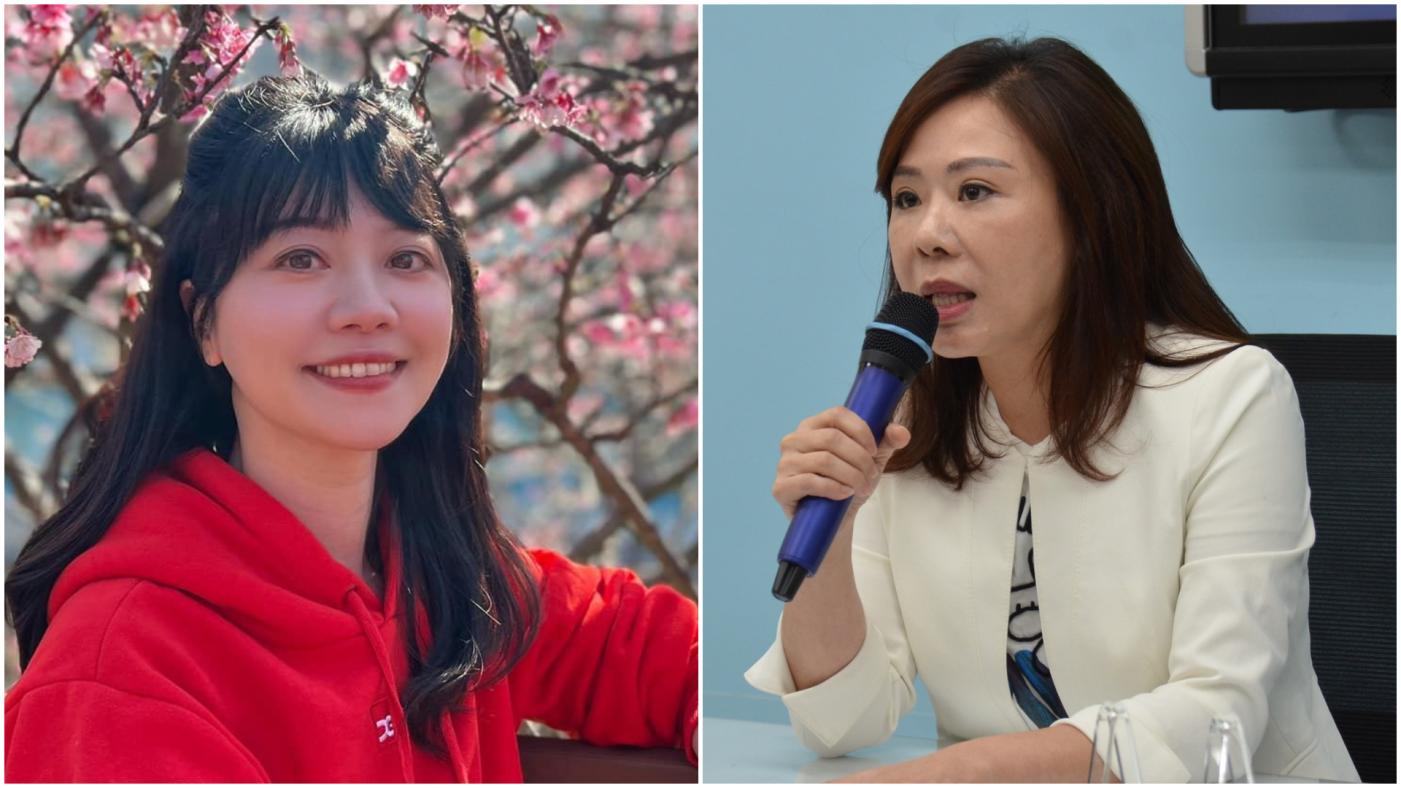 李彥秀（右）為內湖虐童案砲火猛攻對手高嘉瑜（左）。翻攝兩人臉書