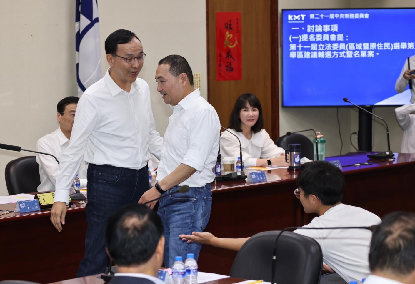 國民黨17日正式徵召新北市長侯友宜參選總統。林啟弘攝