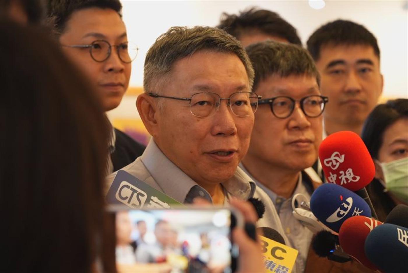 柯文哲出席創新創業委員會台中場座談會。民眾黨提供