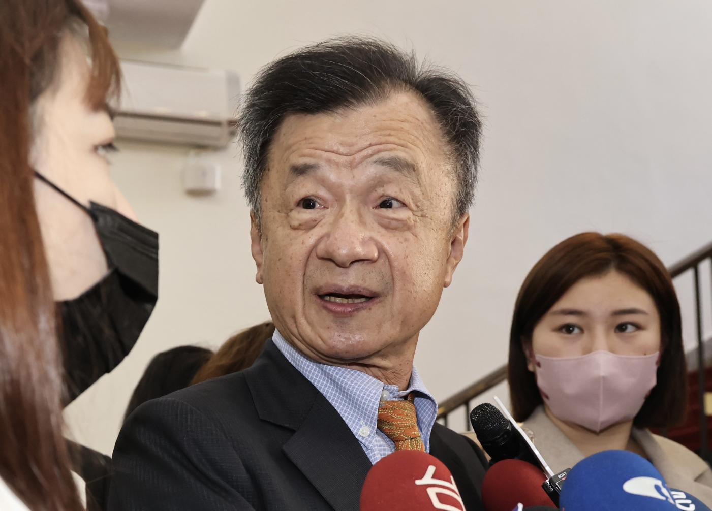 陸委會主委邱太三證實失聯的二膽島上兵人在中國大陸，陸方有告知我方，圖為邱太三日前到立院備詢畫面。林啟弘攝